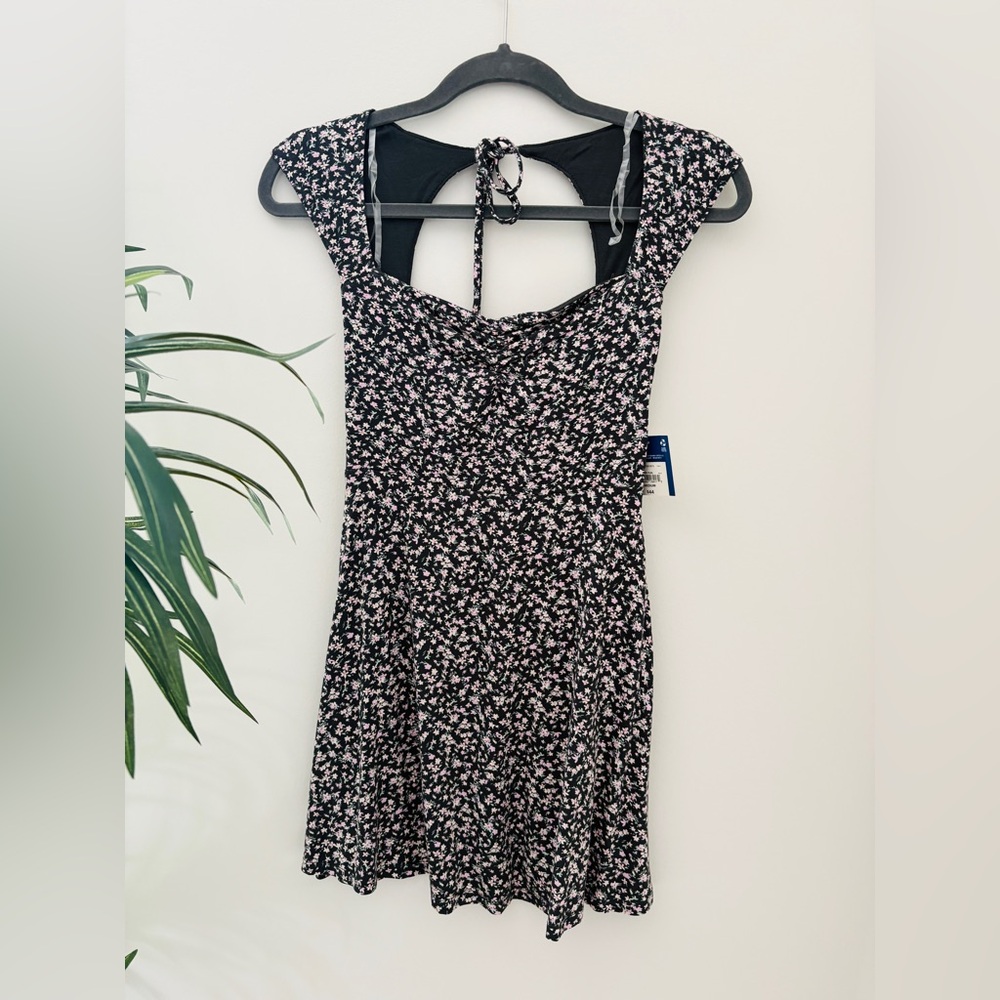 Arizona Jean Company Black and Pink Floral Dress